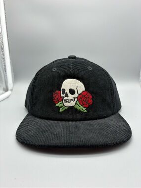 Howler Bros | NEW Skulls and Begonias Corduroy Hat - Black